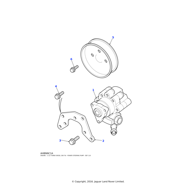 Land Rover Bracket-mounting power assisted steering pump