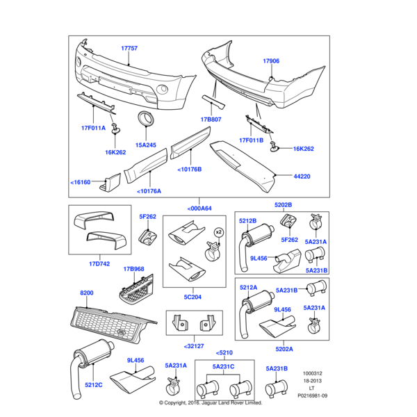 Land Rover KIT - SPOILER FIXING BRACKETS