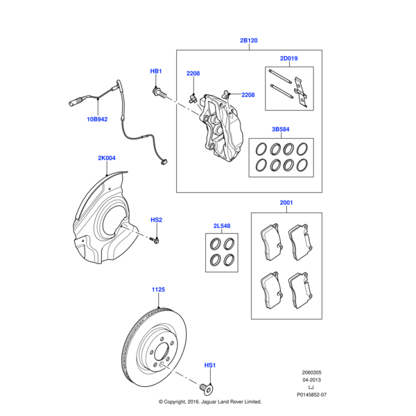 Land Rover Kit - Brake Caliper Attachment