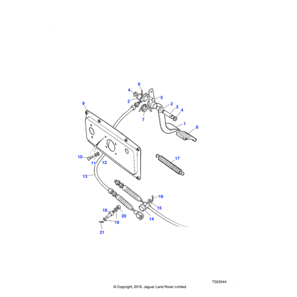 575664 - Land Rover Pedal assembly accelerator