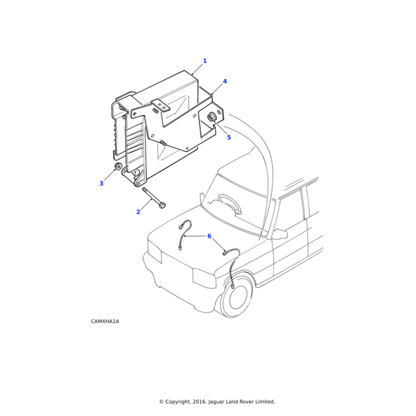 Land Rover Electric control unit antilock brakes