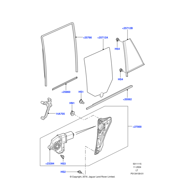 Land Rover Weatherstrip - Door Belt