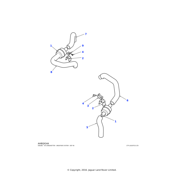 Land Rover Flame trap-crankcase breather