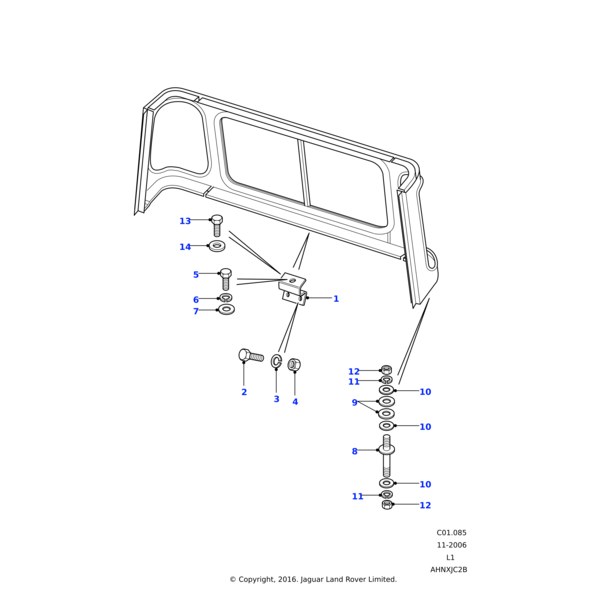 Land Rover Washer-Plain