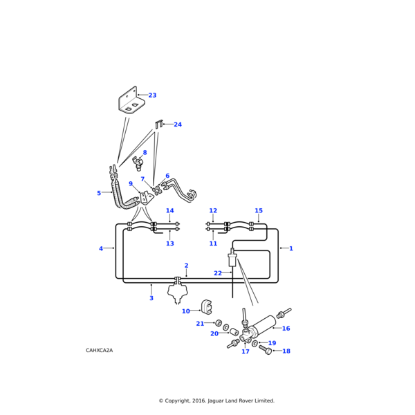 Land Rover Pipe assembly brake