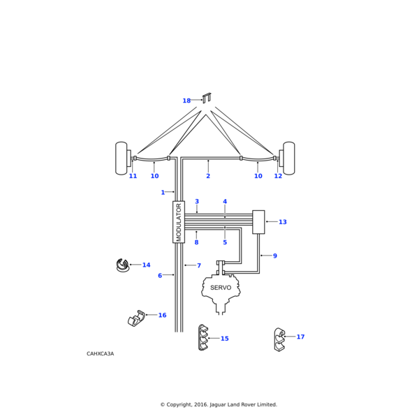 Land Rover Hose brake