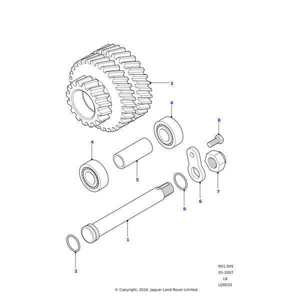 Land Rover Zwischenwelle-Verteilergetriebe