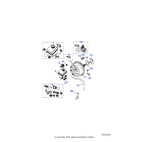 Land Rover Hose brake vacuum