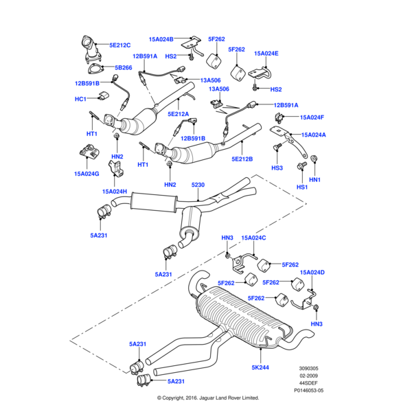 Land Rover Nut-flange-nyloc