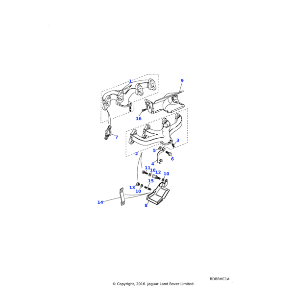 Land Rover Gasket-exhaust manifold