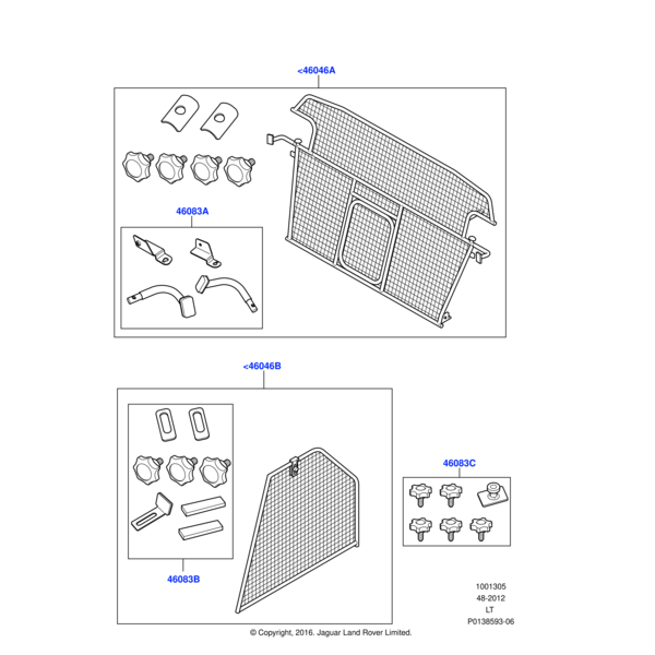 Land Rover Kit - Fixing Parts