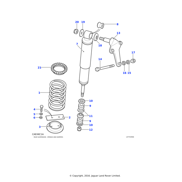 Land Rover Spring-road rear coil