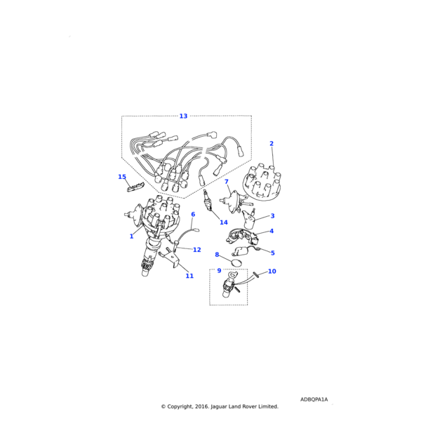 Land Rover Clip-spacer-high tension lead ignition