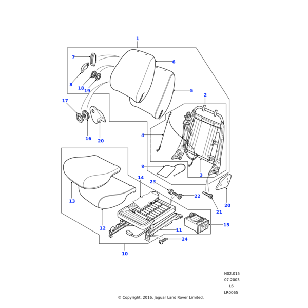 Land Rover Modul, Vordersitzheizungen