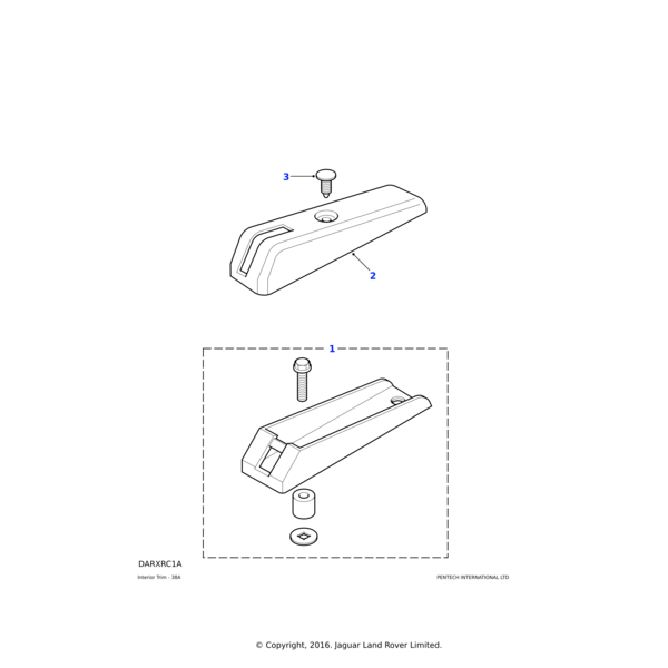 Land Rover Cover-child restraint bracket