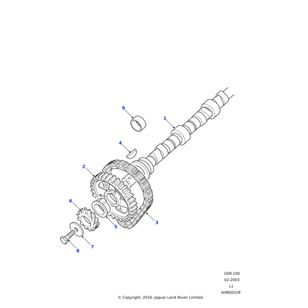 Land Rover Sprocket-camshaft