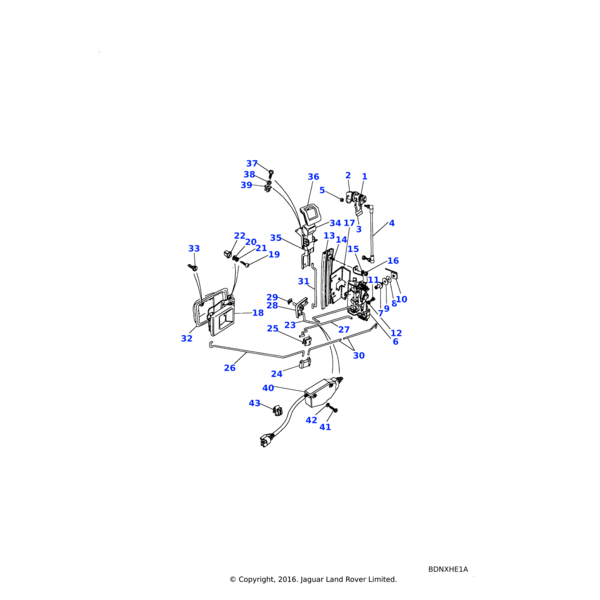 Land Rover Lock assembly-door