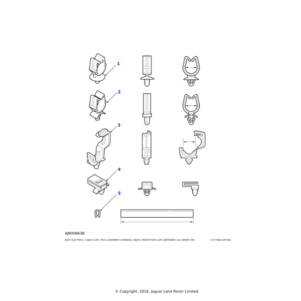 ADU8363L - Land Rover Clip-harness
