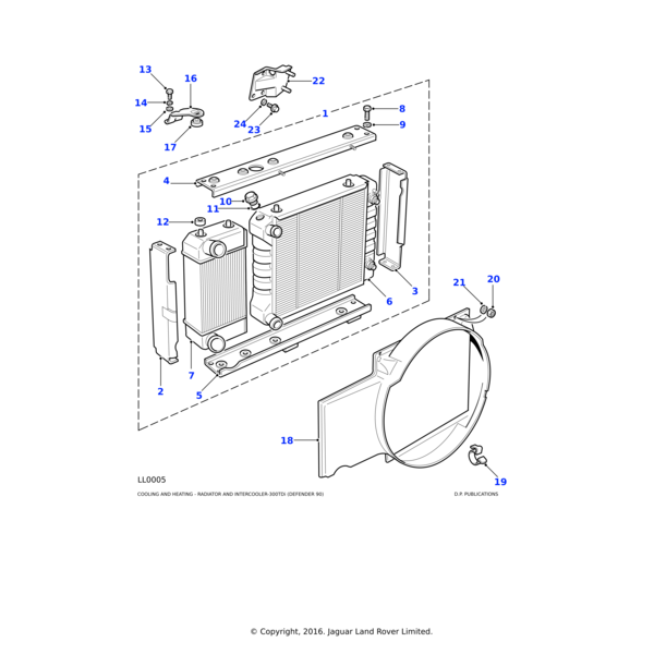 Land Rover Halterung,Gummi,Kühler