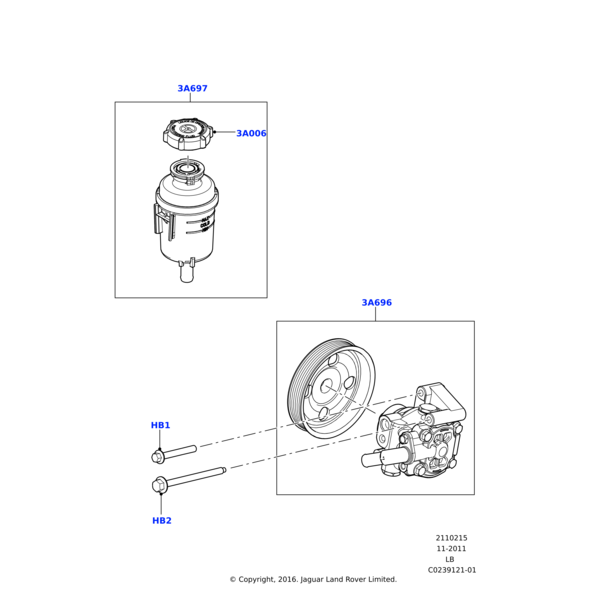 Land Rover Pump - Power Steering