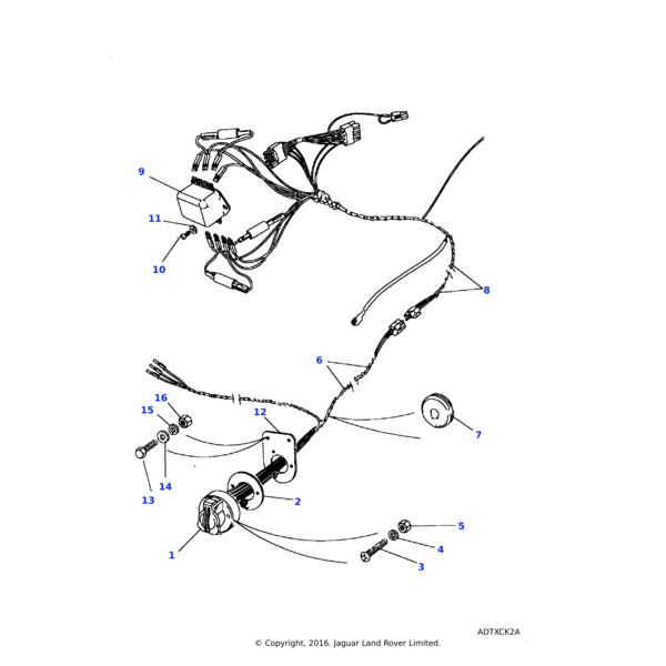 Land Rover Nut-hexagonal