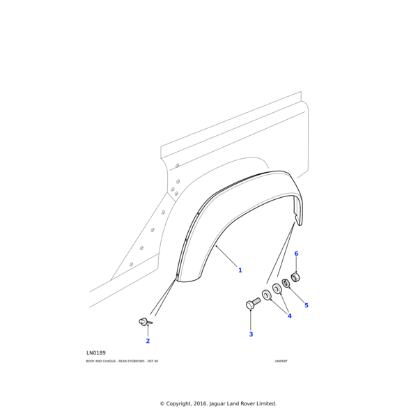 Land Rover Eyebrow-rear wheelarch