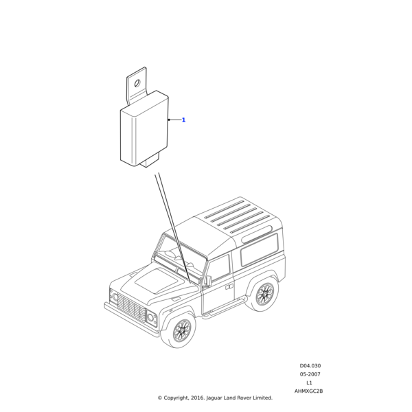 Land Rover ECU-one touch f/lamp