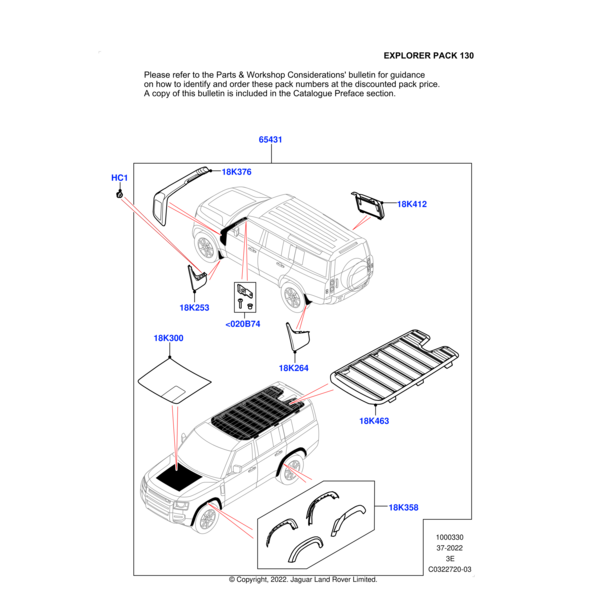 VPLEP0507 - Land Rover Wheel Arch Protection - 130