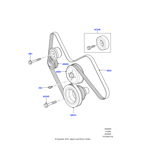 Land Rover Pulley - Crankshaft