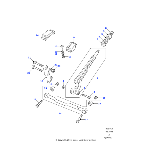 Land Rover Bolzen
