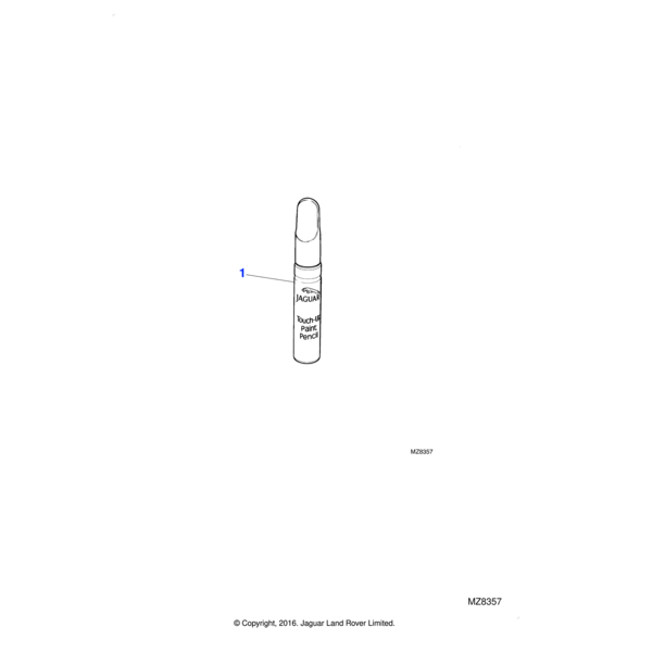 C2A1051LKG - Jaguar Paint touch-up pencil
