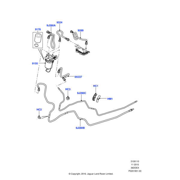 Land Rover Pipe - Fuel