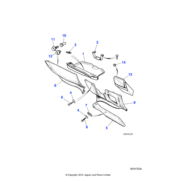 DRC5582 - Jaguar Land Rover Mutter,Spreizmutter