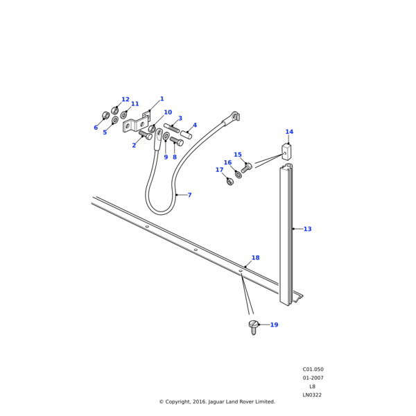 Land Rover Kabel-Halterung