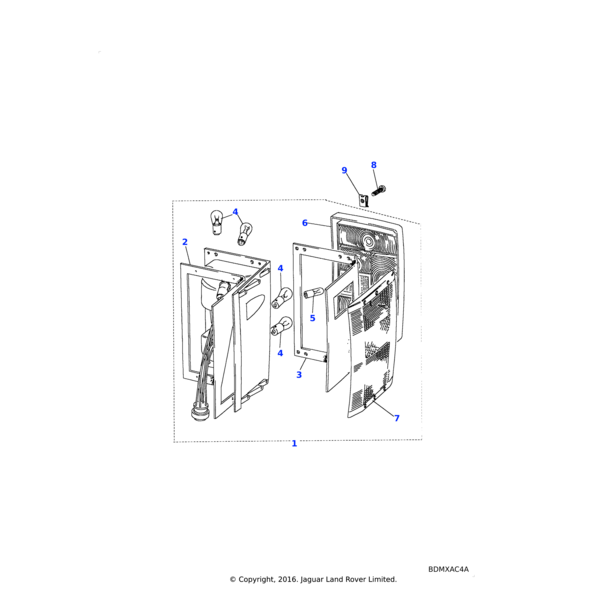 Land Rover Gasket-rear lamp assembly