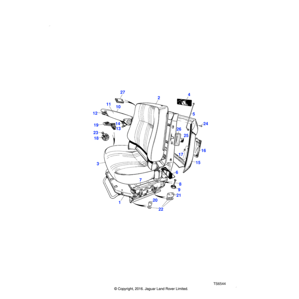 Land Rover Wire-trim retention
