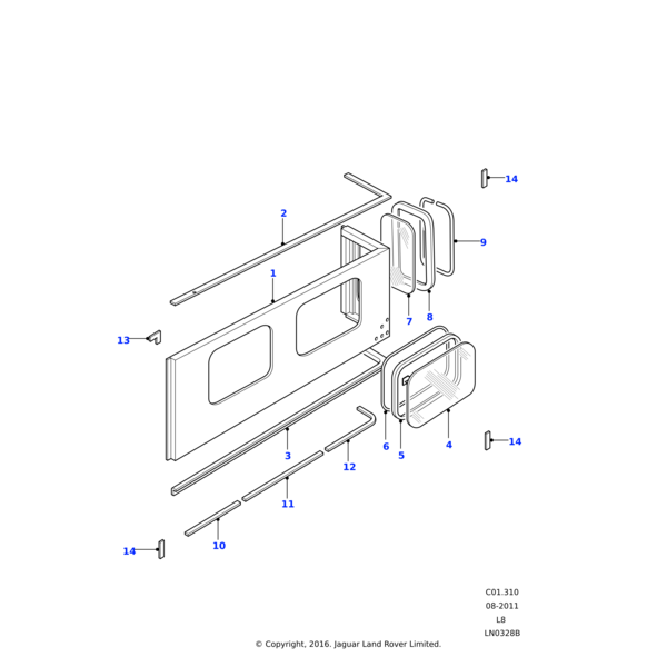Land Rover Strip-glazing