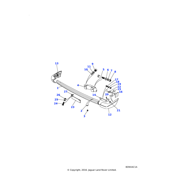 Land Rover Bumper assembly