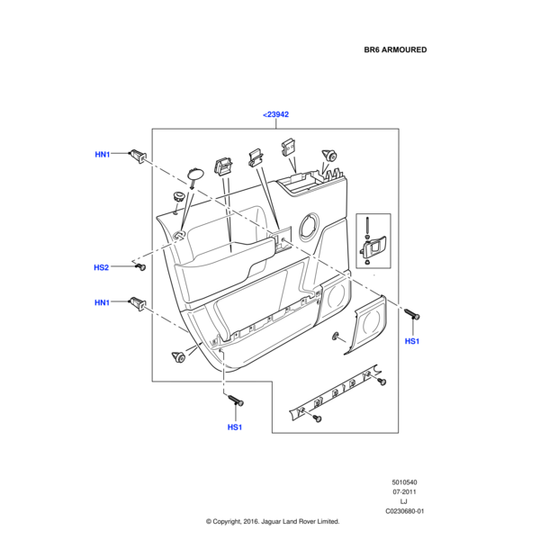 Land Rover Panel - Door Trim