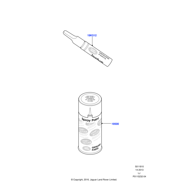 LR005709 - Land Rover Lacksprühdose